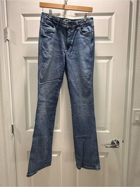 Wrangler High Rise Boot Cut Jeans Denim 27x32